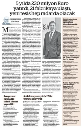 Saint-Gobain Türkiye CEO’su Murat Savcı, Vahap Munyar’ın köşesinde Saint-Gobain Türkiye’nin büyüme yolculuğunu ve stratejik yaklaşımını paylaştı.